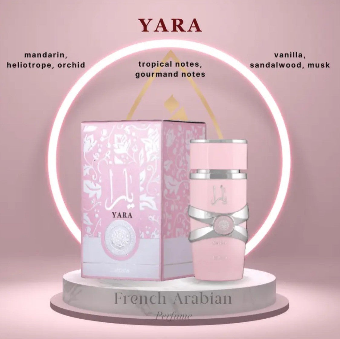 YARA LATTAFA Perfume Eau De Perfume Fragrance Spray 3.4 Oz 100ML for Women