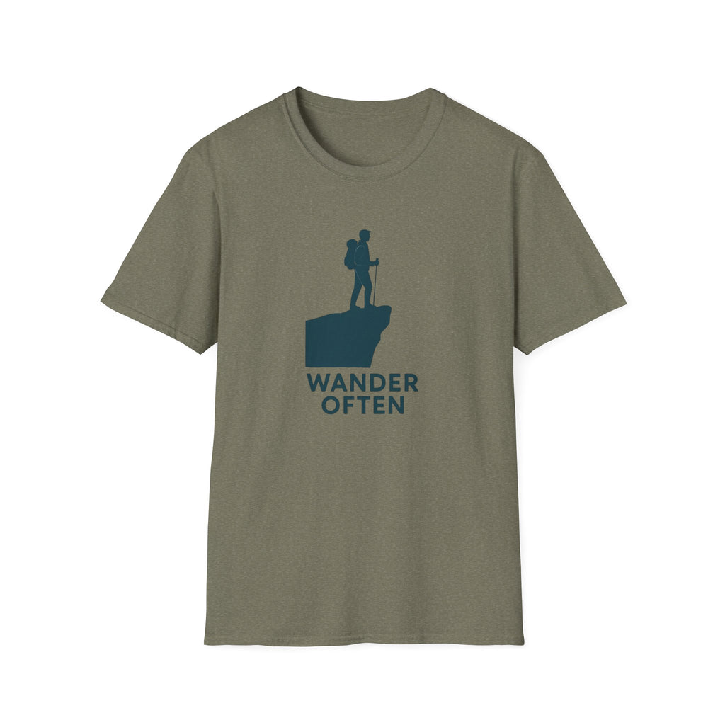 Hiker on Cliff T-Shirt