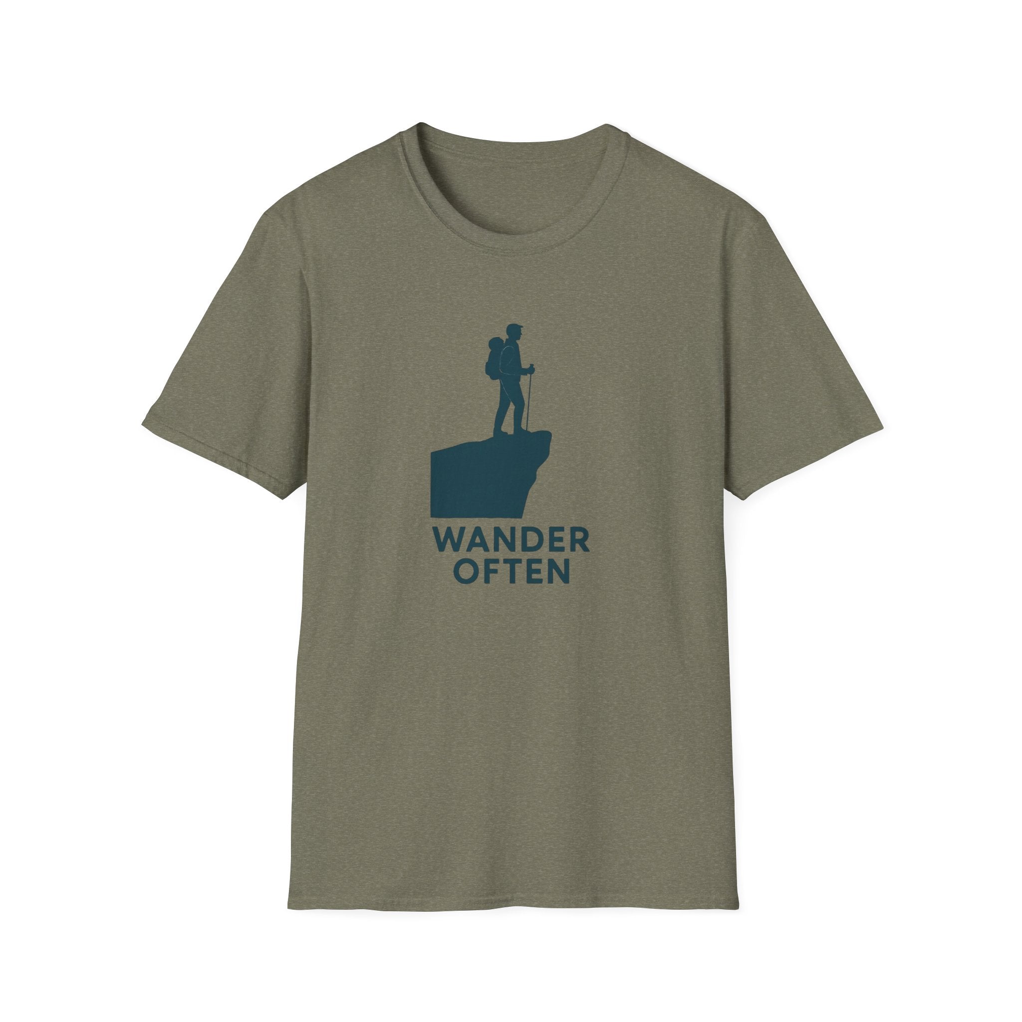 Hiker on Cliff T-Shirt