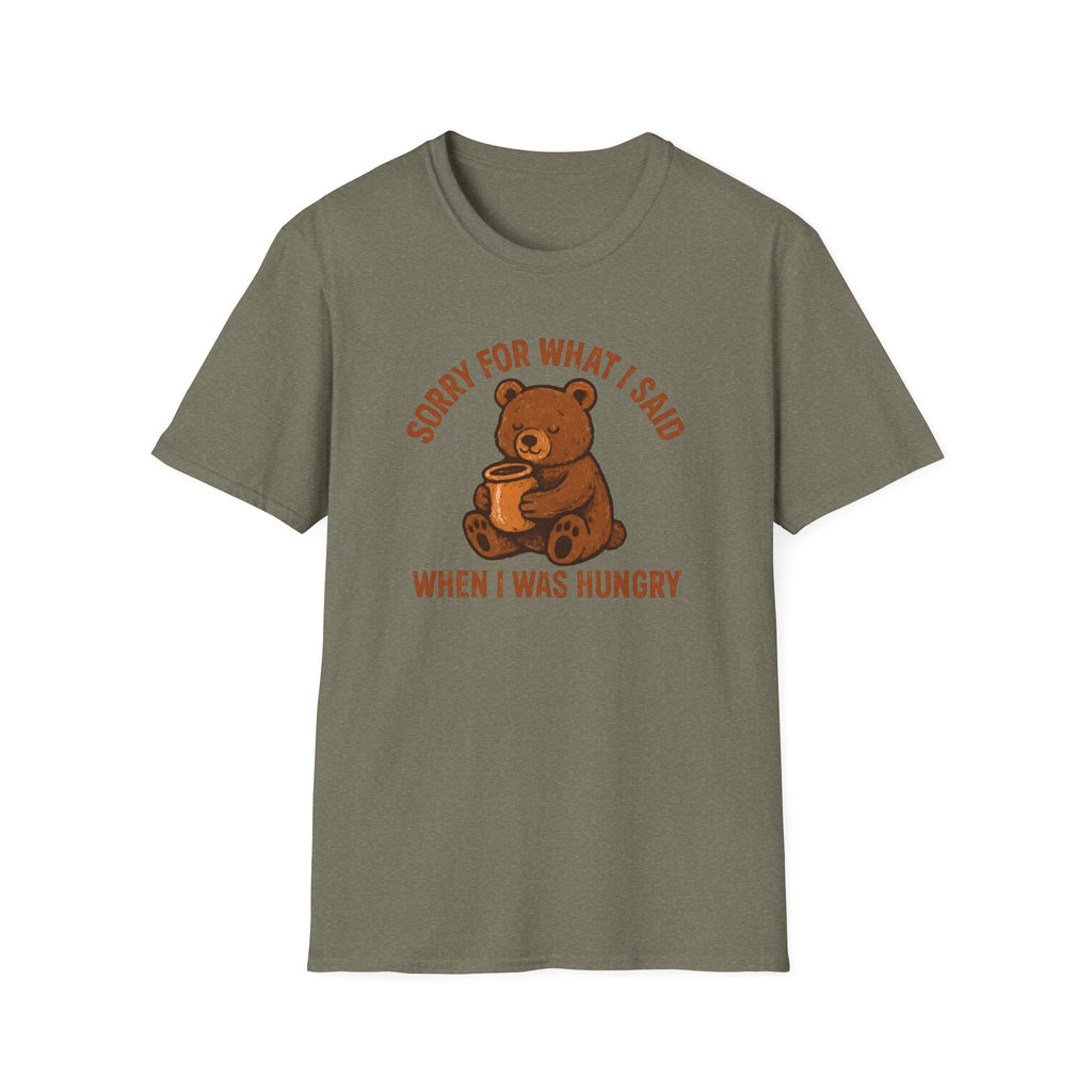 Hungry Bear With Cup T-Shirt