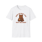 Hungry Bear With Cup T-Shirt