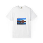 City Skyline Tee — Back 'Free!' Bee Graphic T-Shirt