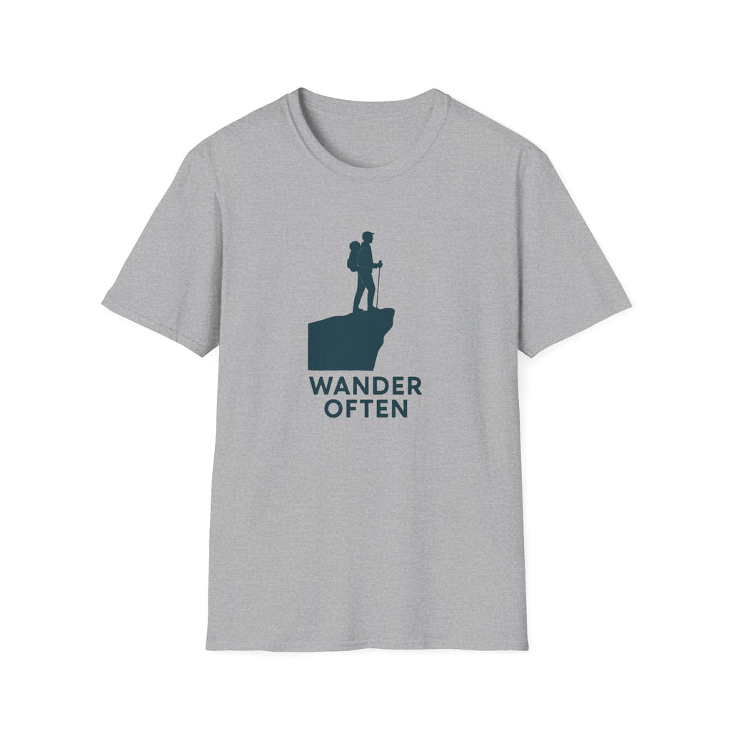 Hiker on Cliff T-Shirt