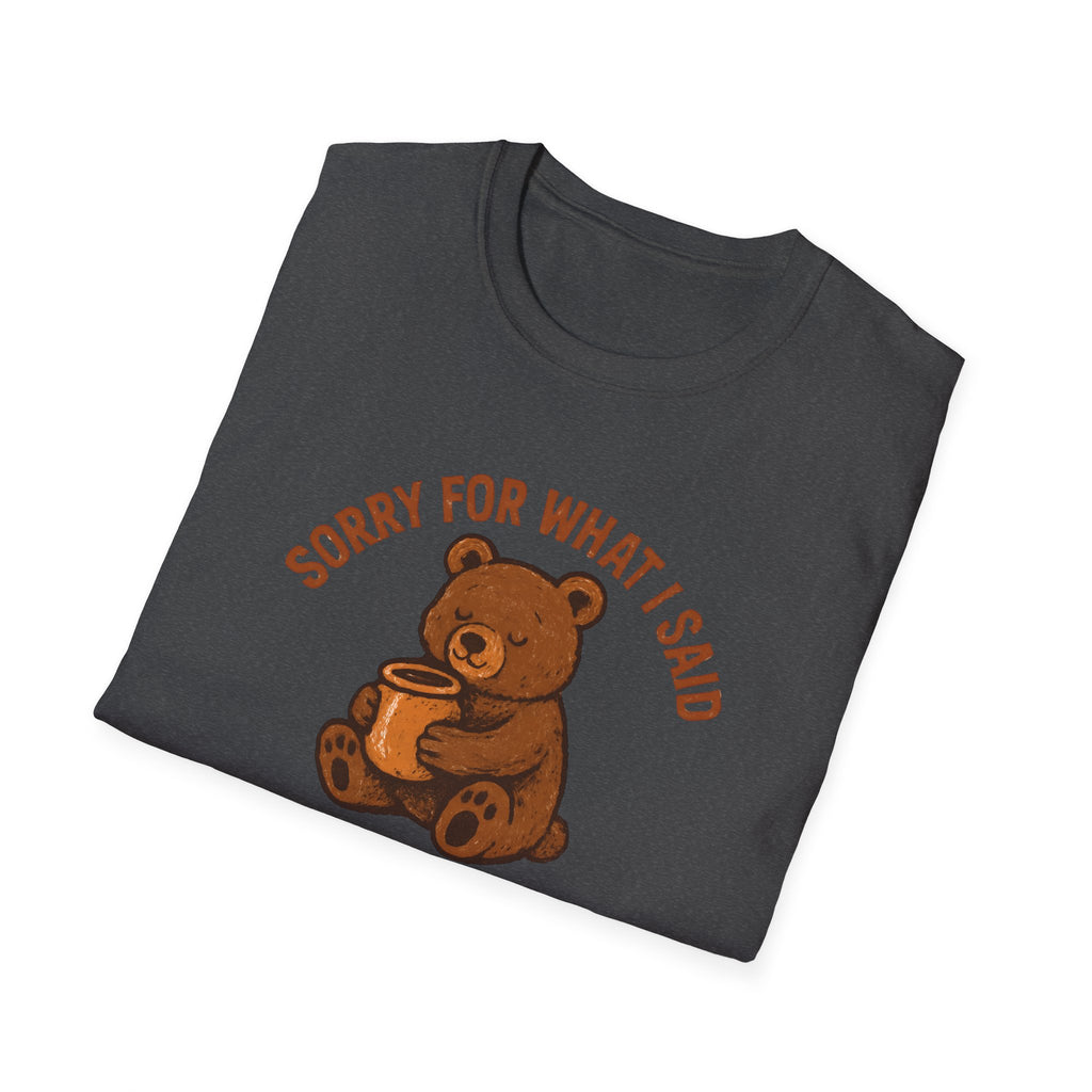 Hungry Bear With Cup T-Shirt