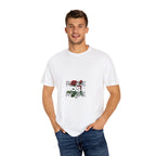 Rose Graphic T-Shirt — 'ROSE' Text with Red Bloom