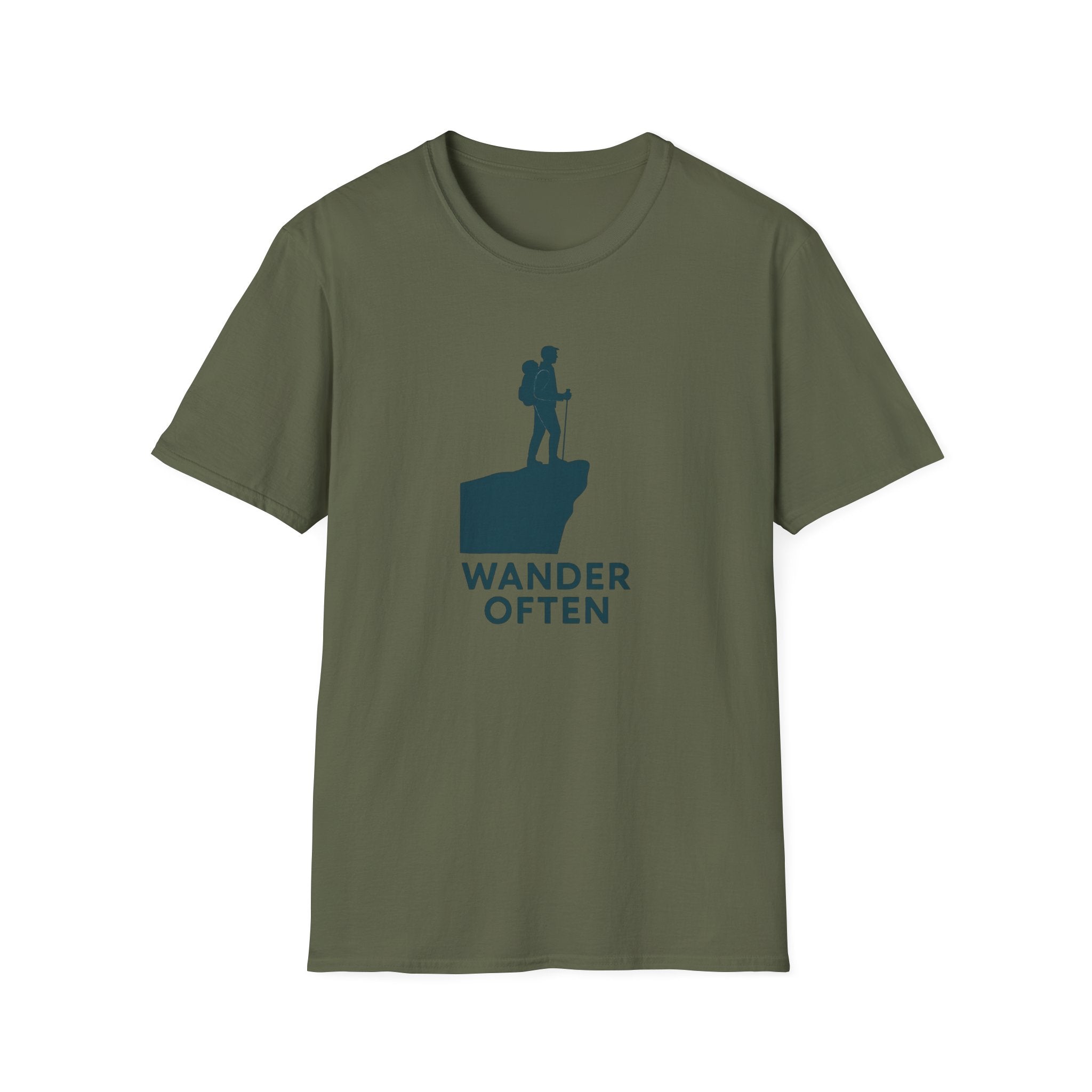 Hiker on Cliff T-Shirt