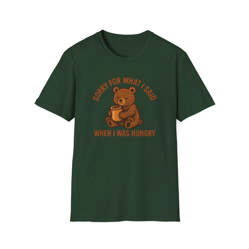 Hungry Bear With Cup T-Shirt