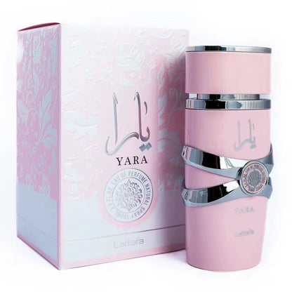Pink Lattafa Yara Eau De Parfum 100Ml Long-Lasting Floral Perfume for Women'S Fragrance