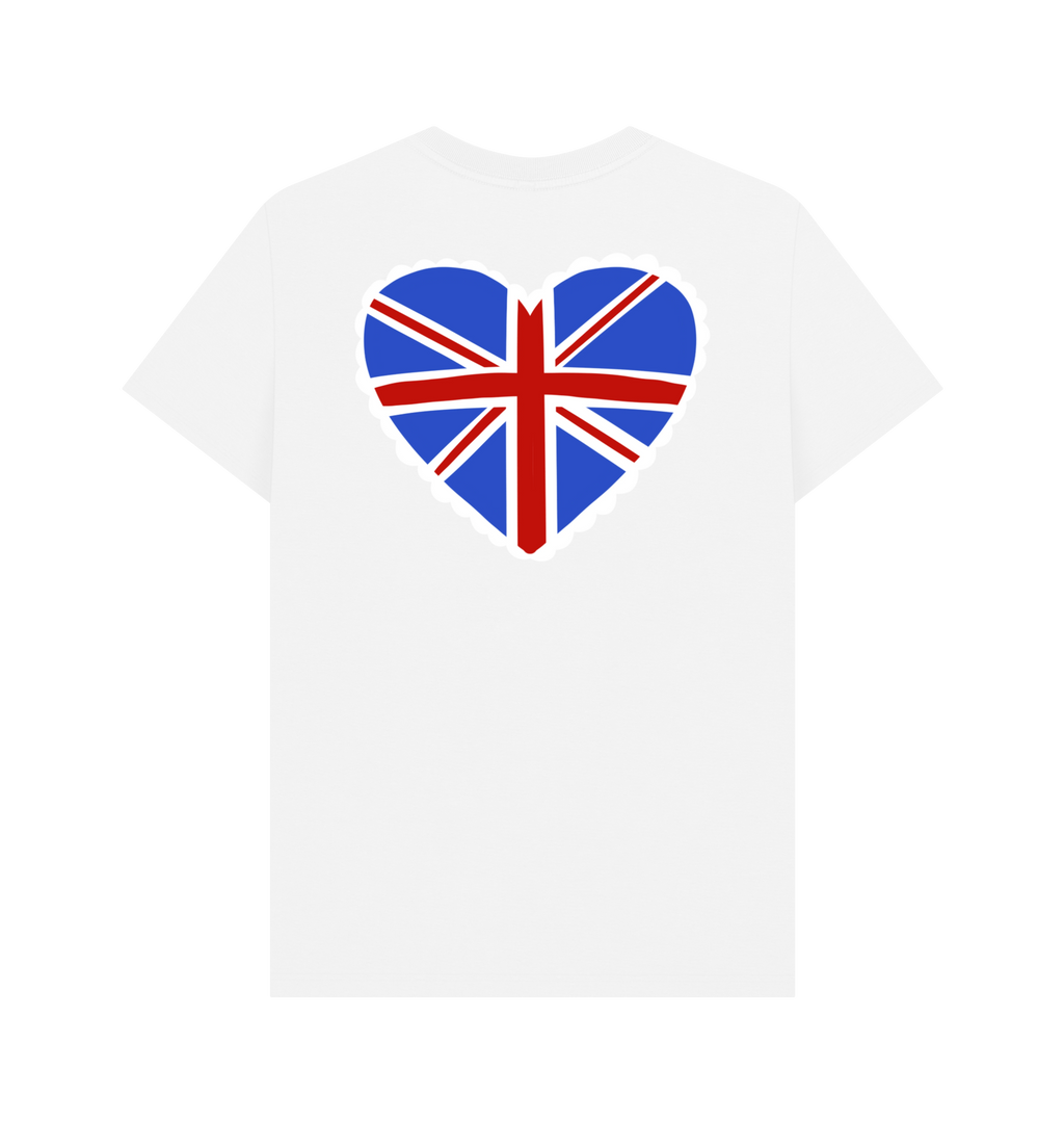 White Printed T-shirt Back