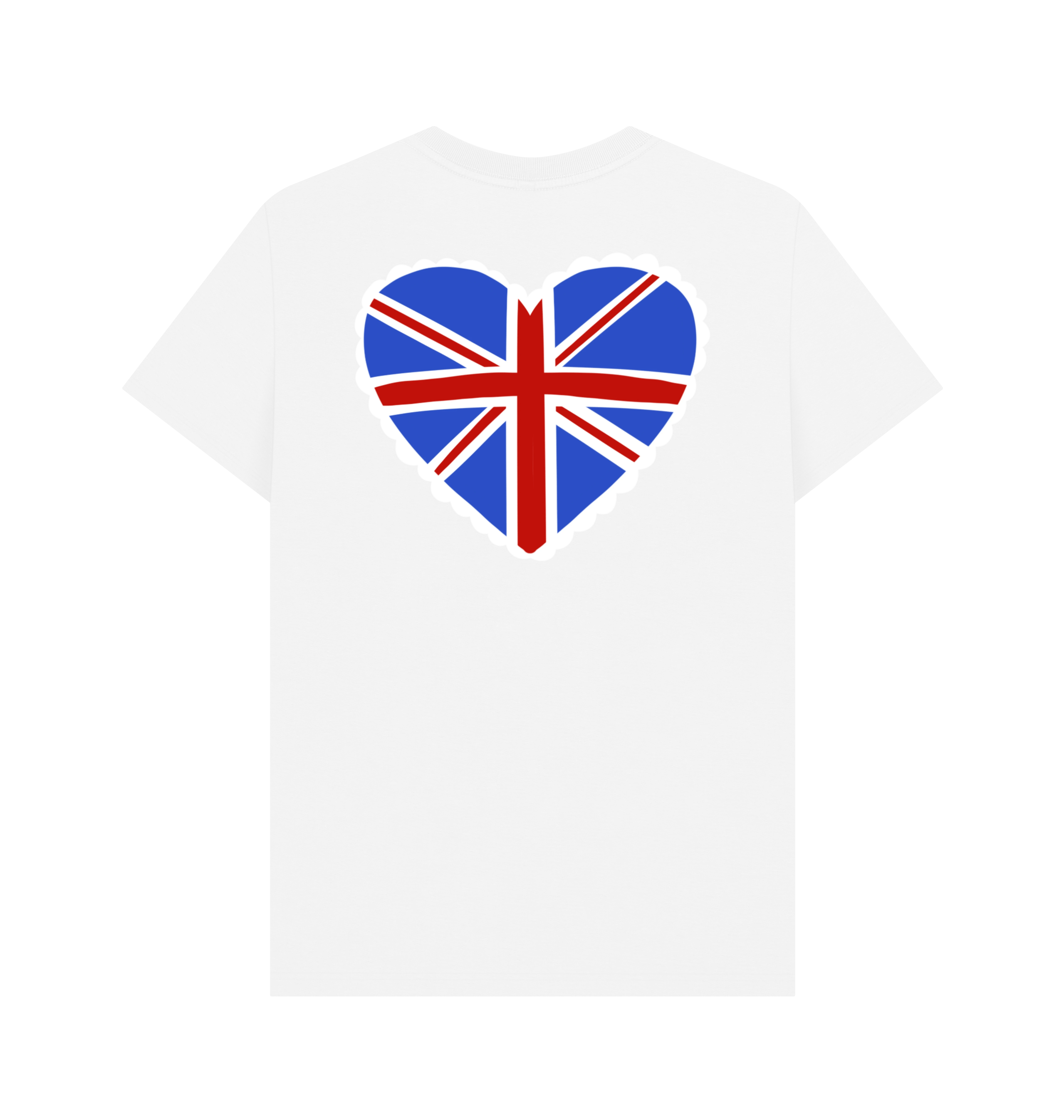 White Printed T-shirt Back